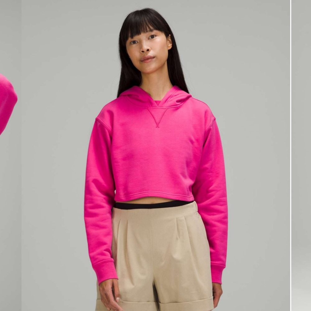 Lululemon All Yours Hoodie Cropped - Sonic Pink